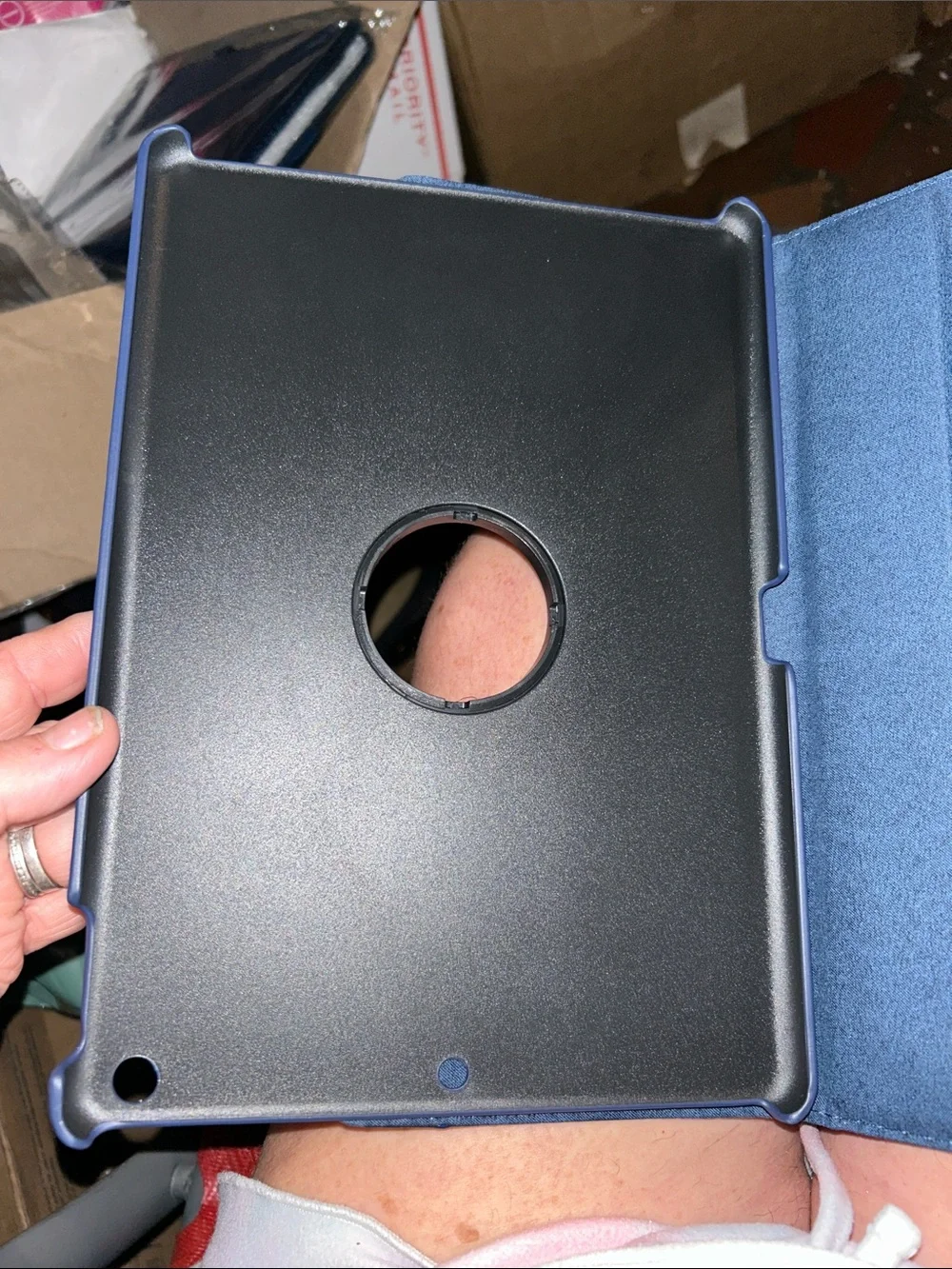 Pivot Folio Tablet Case in Metallic Navy Blue